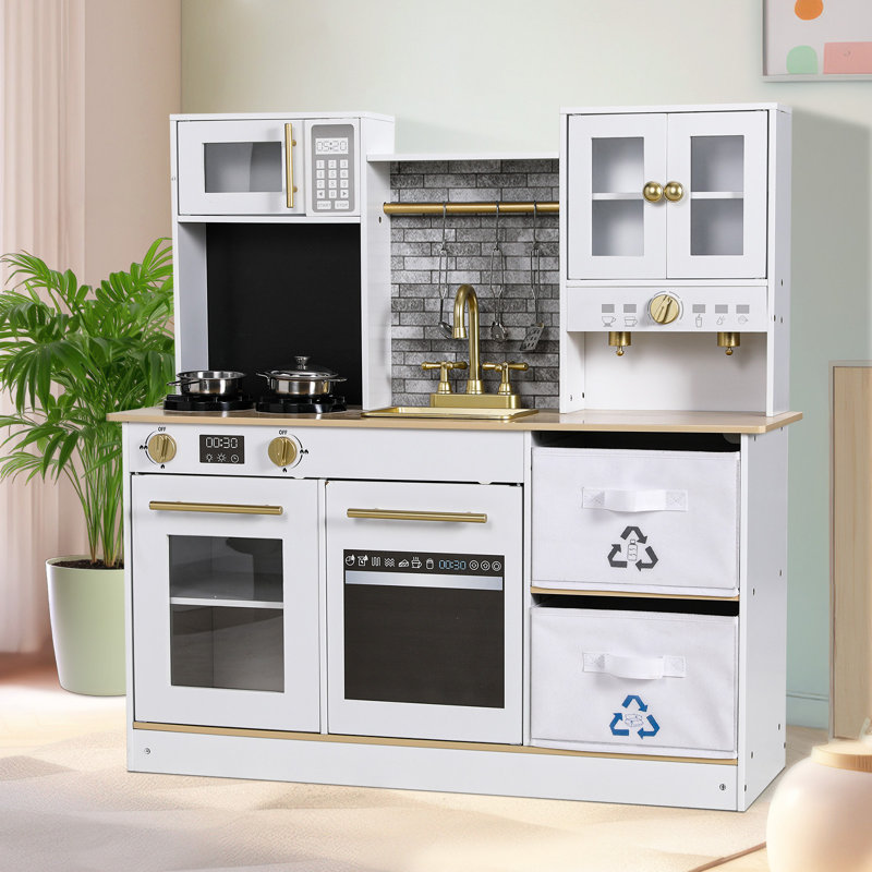 Toy kitchen with microwave discount